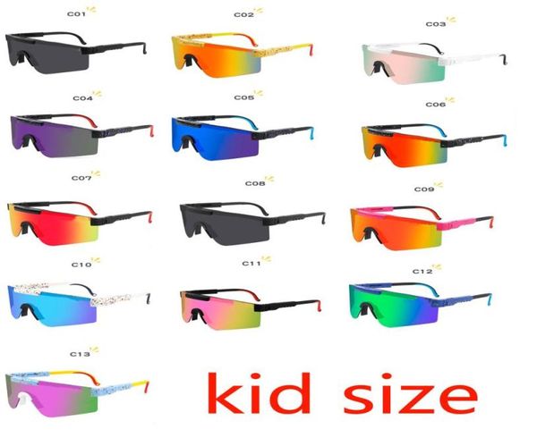 5pcs Summer Fashion Kid Boy Polarized Солнцезащитные очки Dazzle Lins Children Sports Mirror езды на велосипеде Goggles Girls ездит на открытом воздухе Win1509200
