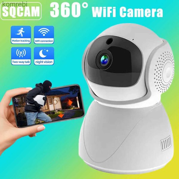 IP Kameralar 360 PTZ WiFi İzleme Kamera Açık Mekan Yüksek Tanımlı Gece Görme Kamerası Panoramik WiFi Kamera Ev ve Yatak Odası İzleme C240412