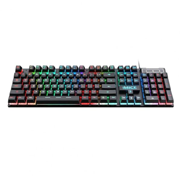 Teclados brilhando desempenho estável de desempenho USB Illumine Gaming Teclado Acessórios para computador