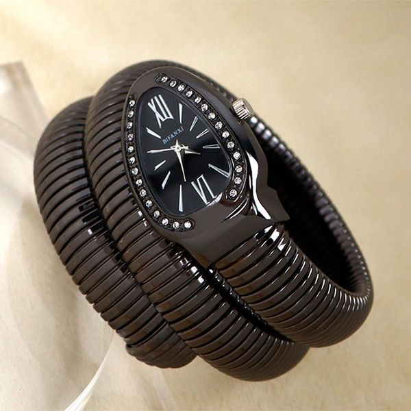 Bifanxi Snake Watch Women's Fashion Watch con Diamond Creative Quartz Watch Fashion Classic Gift C5