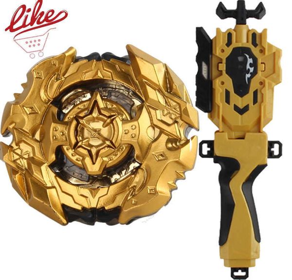 Laike Burst B-128 Alloy Cho-Z Spriggan Spryzen Gold B128 Spinning Top mit Launcher-Griff-Set-Spielzeug für x05287797981