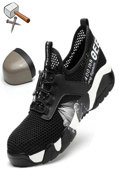 Plus Size 3745 Aço leve Toe Cap Homens Mulheres trabalham botas de segurança Sapatos femininos respiráveis 42020D5053429903642603