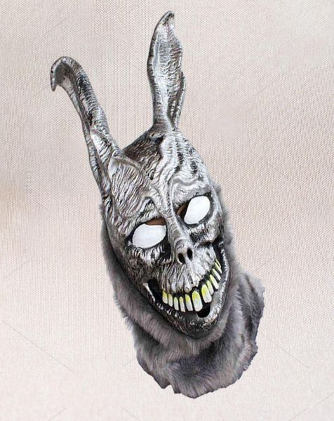 Film Donnie Darko Frank Evil Tavşan Maskesi Cadılar Bayramı Partisi Cosplay Props Lateks Tam Yüz Maskesi L2207111392731