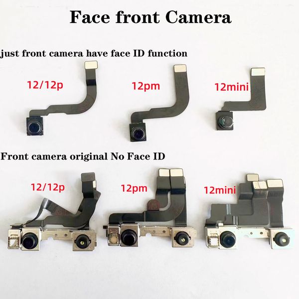 Câmera frontal original 100% original para iPhone 12 Pro máximo 12 mini -face Time Câmera Sensor de proximidade do cabo Flex Face Face ID