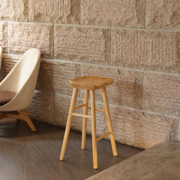 Klassisches Holz Bar Stoolvintage Design komfortable Sitzplätze für Restaurants Home Bars einfache Wartung