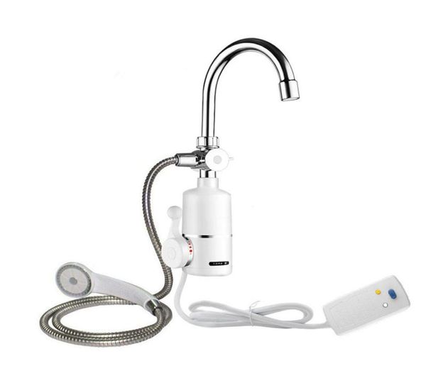 Bacino da bagno istantaneo da bagno da 2000 W Radiatore elettrico Electric Faucet Schermo senza serbatoio con doccia 5015075