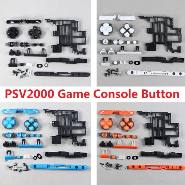 Zubehör Full Set -Taste für PS Vita PSV 2000 Black Whiteblueorange PS Vita Game Console Fall Zubehör Richtungsfunktion LR Schlüssel Shell