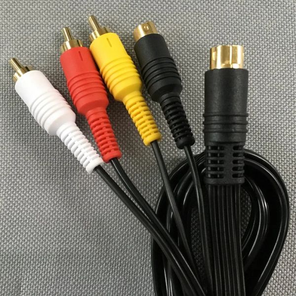 Kabel Fzqweg 10pcs Audio Video AV A/V S Video Display Composite -Kabelkabelkabel für die Saturnkonsole