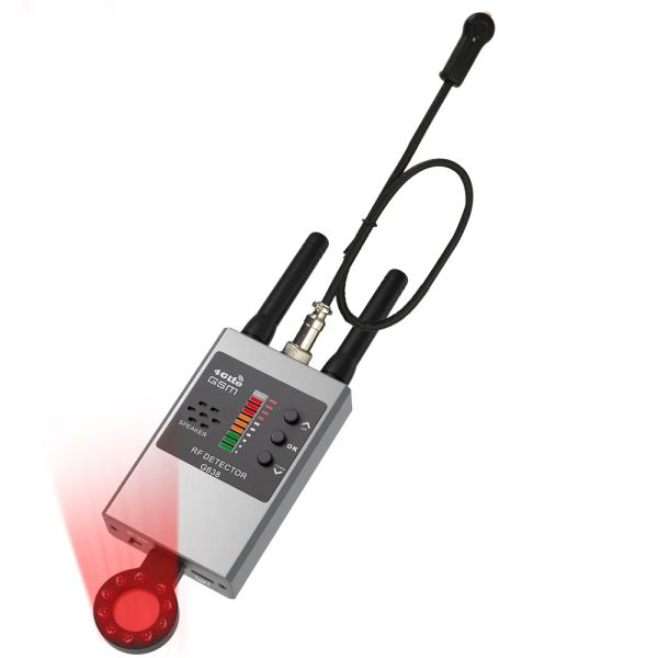 Sistemas Profissão de RF Detector de sinal de sinal Anti -Tapping Anti -Detector Adevespingping Pinhole Audio Bug GSM Dispositivo Localizador Anti -espião Dispositivo