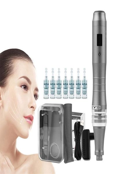 Dr Pen M8 com 7pcs Cartucho Profissional Electric Wireless Derma RF Máquina de Microneedling MTS mesoterapia BBGLOW 2206232217052