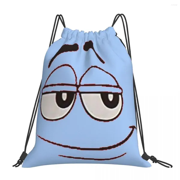Rucksack M und MS Candy Charakter Rucksäcke tragbare Kordel -Taschen Bündel Taschenmännchen Bag Bookbag für Mann Frauen Studenten