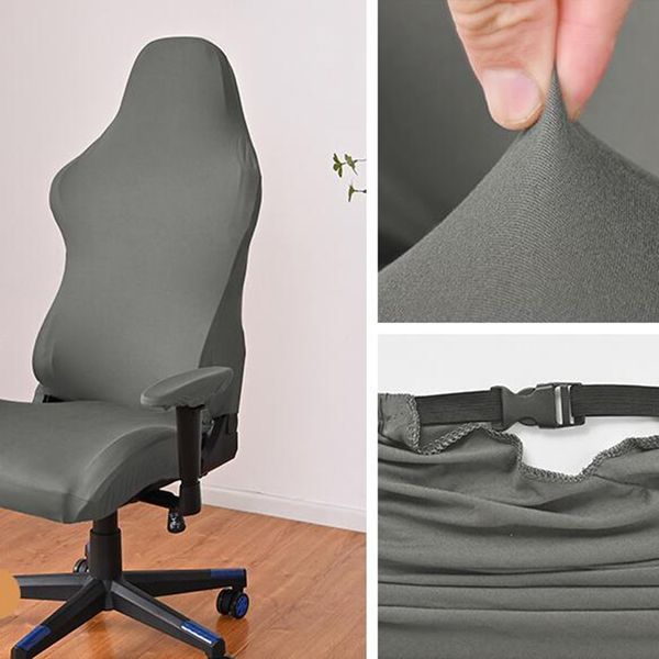 4PCS Gaming Chair Cover mit Armlehnen Spandex Splicover Bürositzabdeckung für Computer Sesselschutz Cadeira Gamer Neu
