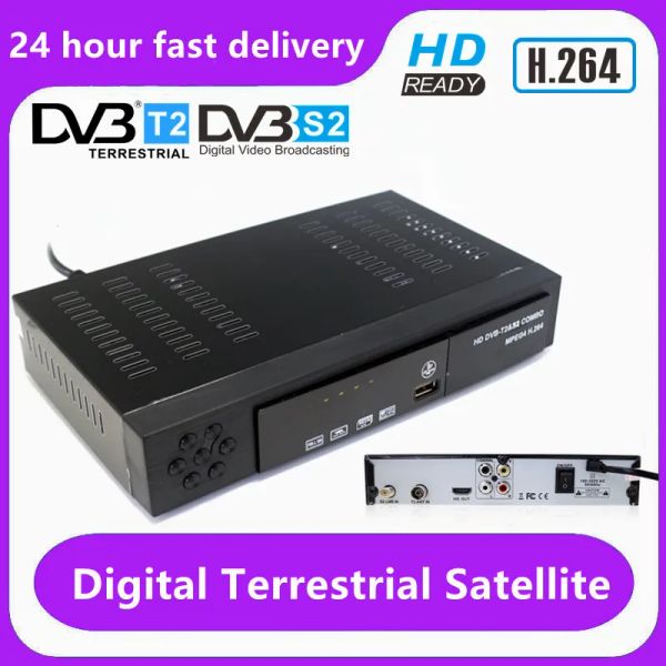 Finder DVBT2 DVBS2 totalmente HD 1080P H.264 Combo Decodificador de TV de TV Satellite Terrestre Digital
