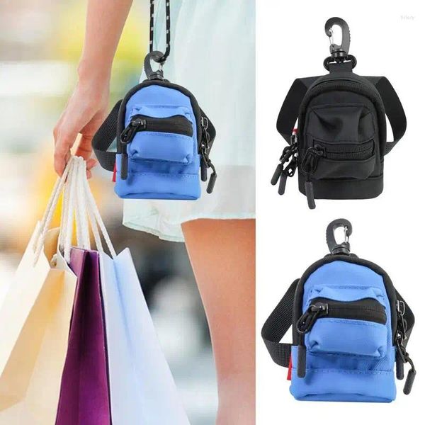 Bolsas de armazenamento Mini moeda de moeda Kichain Chete Backpack Style Small Cartetas para estudantes Bolsa de zíper para garotas Presentes de Natal Cartoon