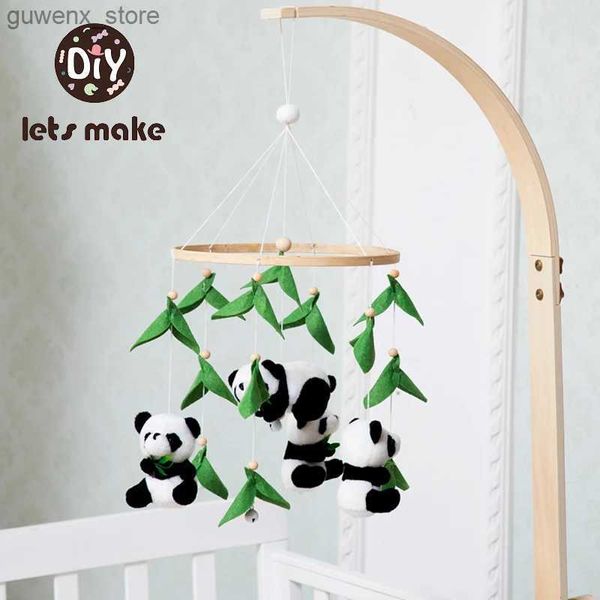 Мобильные телефоны# Baby Mobile Rattles Panda Doll Toy 0-12 месяцев для новорожденной для новорожденной кроватки Bell Bell Toddler Carousel Bab