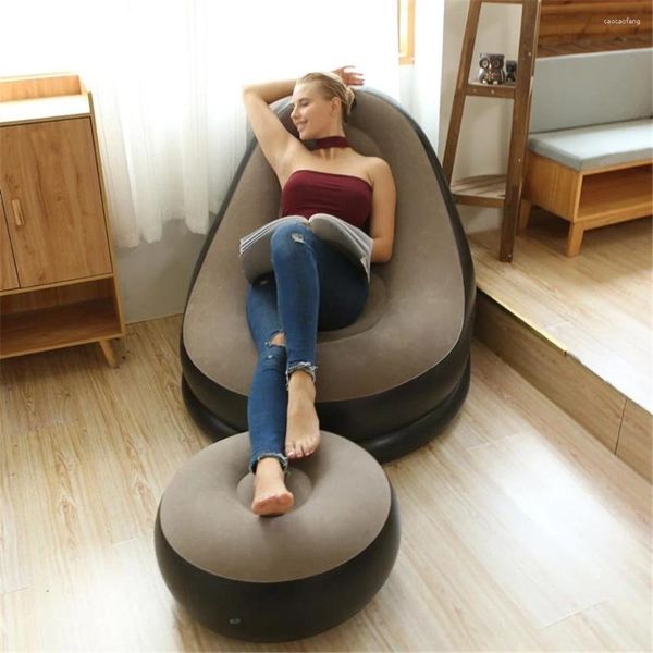 Подушка ленивый надувный кресло для отдыха на открытом воздухе диван педали удобный матрас.Украшение домашней обложка