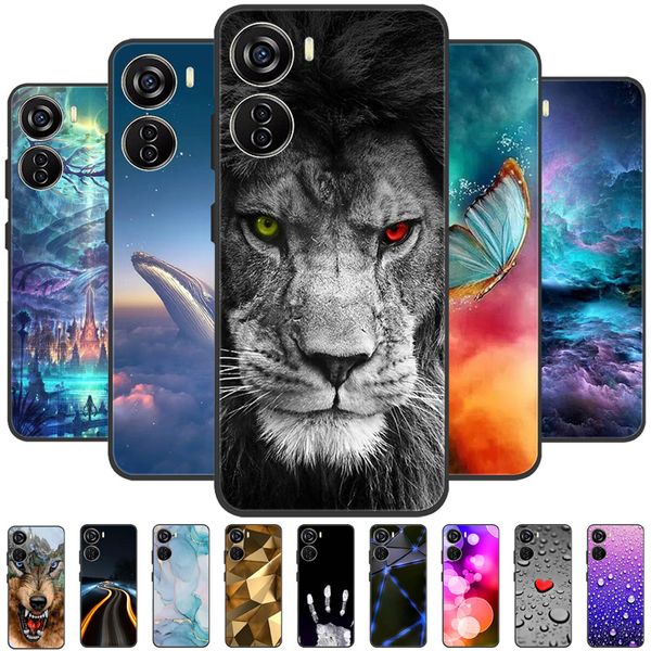 Para ZTE Blade V41 Vita Caso 2023 Tampa de telefone TPU macio à prova de choque de silicone para ZTE Blade V40 Design 8046 FUNA 8140N CAPA Cartoon