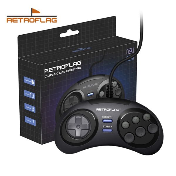 Gamepads Retroflag Classic Retro USB -контроллер Wired Gamepad Gaming Controller для ПК Raspberry Pi Windows