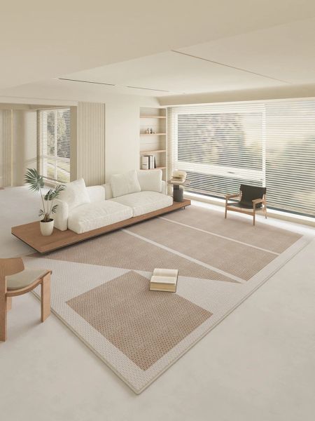 Luxuriöser High-End-Modern-Stil großer Wohnzimmer Teppich Wabi-Sabi-Couchtisch Teppich Nordisches Sofa Home-Nacht-Teppich