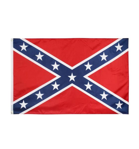 Прямая фабрика целый флаг Конфедерации 3x5fts Дикси Южный Альянс Гражданская война Американское историческое знамя 90x150cm5468496