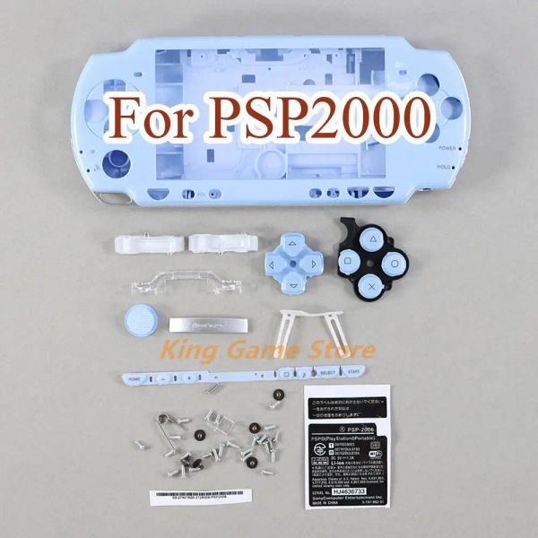 Accessori 1SET Sostituzione per PSP2000 PSP 2000 Console di gioco Case di alloggiamento completo Custodia con shell completa con pulsanti kit