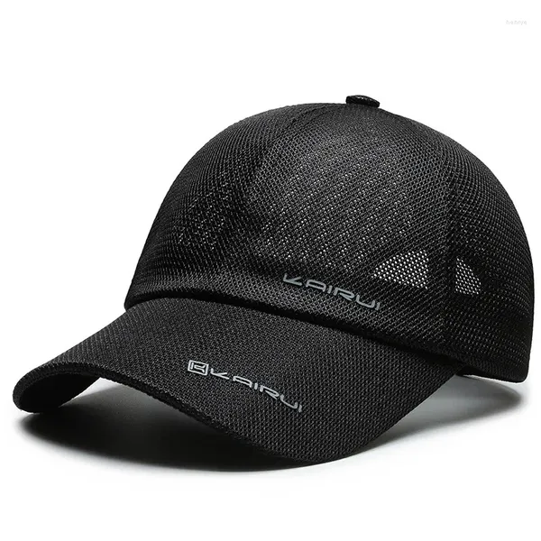 Ball Caps Baseball Cap Мужская сетчатая сетчатая сетчатая сетчатая полная сеть летние солнце