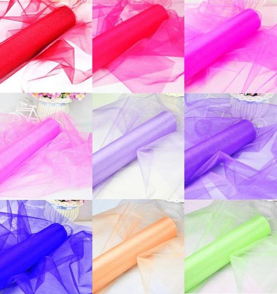 Столовый стул Swags Sheer Organza Fabric Diy Свадебная вечеринка.