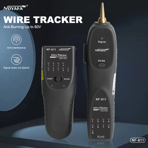 Konsolen Noyafa Neuer NF811 -Netzwerkkabel -Tester RJ11 RJ45 Telefon Wire Tracker TONER Ethernet -Kabeldetektor Leitung Kontinuitätstest -Tool