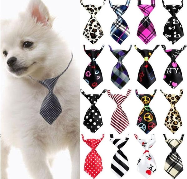 25 50 100 PCSlot Mix Colors Цвета Dog Bows Pet Grooming Supplies Регулируемые щенки для кошачья галстука для собак для собак 24395182