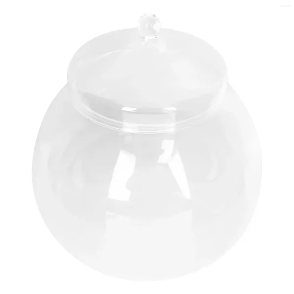 Vasen Glas Mikrolandschaft ökologische Flasche Minitor Dekoration Klarer Terrarium Bubble Bowl Vase einfach