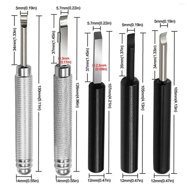 Наборы для ремонта для ремонта корпуса для снятия снятия 5x металл прочный инструмент удаления легкий набор ножей Pry Watchmaker