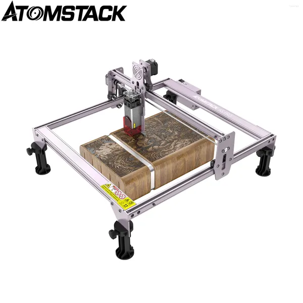 Impressoras Atomstack A5 Pro 40W Laser Gravador CNC CUNCO MÁQUINA DE GRAVAÇÃO Proteção para os olhos 410x400mm Madeira de trabalho DIY Escultura