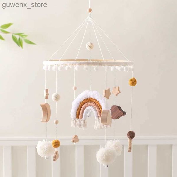 Mobils# Baby Rattle Toys 0-12 mesi Crib in legno Mobile Bed Cell Felt Felce Felce Rainbow Bed Bed Bell Crib Crib Bancine