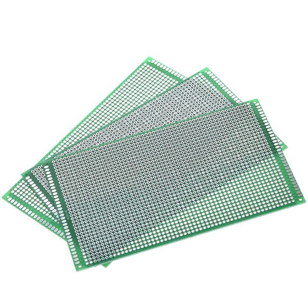 5pcs 9x15cm Protótipo lateral duplo PCB Breadboard Universal 9*15cm para Arduino 2,54mm Fibra de vidro Prática