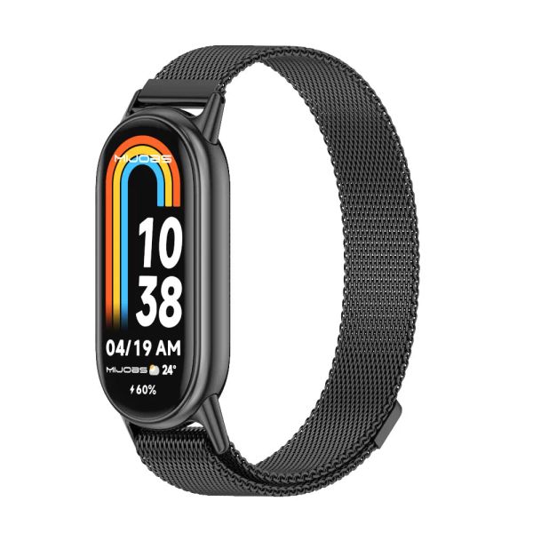 MI BAND 8 Strap Smart Bracciale Band per Xiaomi Smart Band 8 braccialetti in metallo Magnetica Magnetica 8 Accessori sostitutivi