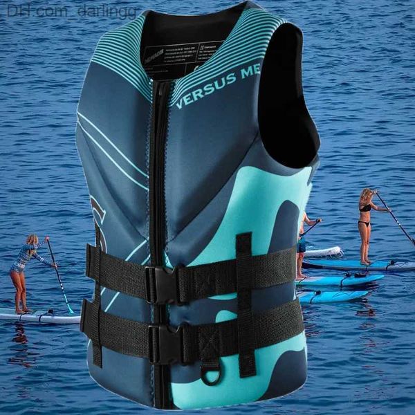 Life Vest Boje Schwimmweste Super aufblasbarer Chloropren Gummi -Schwimmjacke Erwachsene Surfen Rettungsflügel Kajak Fischerei Jet Ski -Wasser Sport Schwimmleben Vestq240412