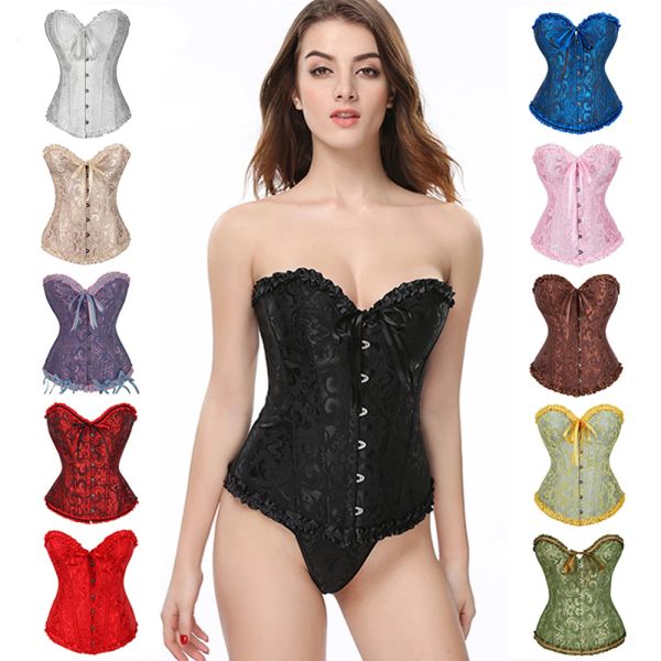 Felpeshirt sexy corsetto gotico Fas in pizzo su un allenatore in vita a pezzi di forma a pedaggio bonsuit body bonsuit women abbigliamento streerwear taglie taglie corsetti