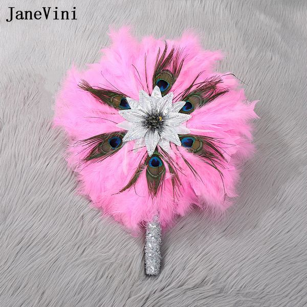 Janevini African Turchia White Strich Fans Fan Fan Peacock Hairfan per fan di Dance Wedding con paillettes Blu da sposa blu