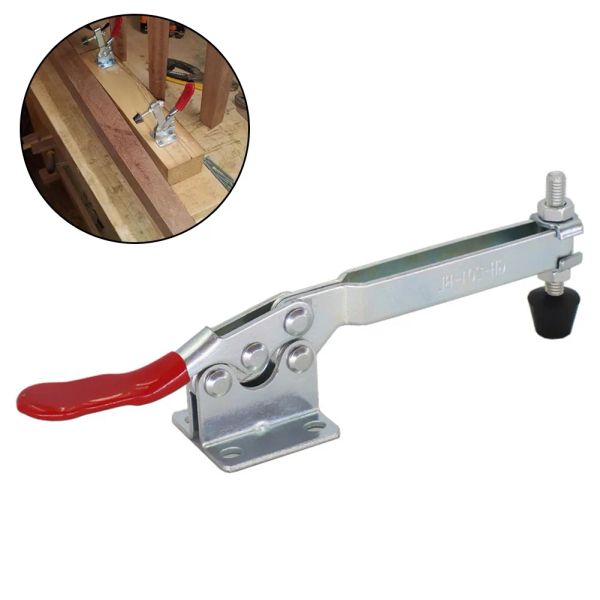 1pc GH-201bl Cogtgle Clamp Heavy Duty Horizontal Quick Opere-Toggle Clamps 198 фунт-зажимы для ручных инструментов для деревообработков для ручных инструментов