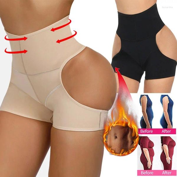 Underpants Frauen Hüftkontrolle Hohlauslösche sexy Arsch Shaper Gesäß Push Up Shapewear High Taille Slimming