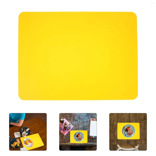 Plakalar cam placemats büyük batı anti-scald masa pvc restoran bebek mutfak aksesuarları