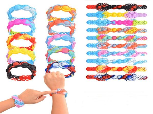 Dekompression Zappelspielzeug Multifunktionales Kieselgel Armband Push Bubble Kinder Maske Extender Spannungsrelieversusorisches Silikon 2943433