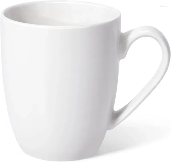Tazze da 16 oz tamponne di caffè grande con manico di tazza di tè idee dono per uomini donne in ufficio lavoro bianco