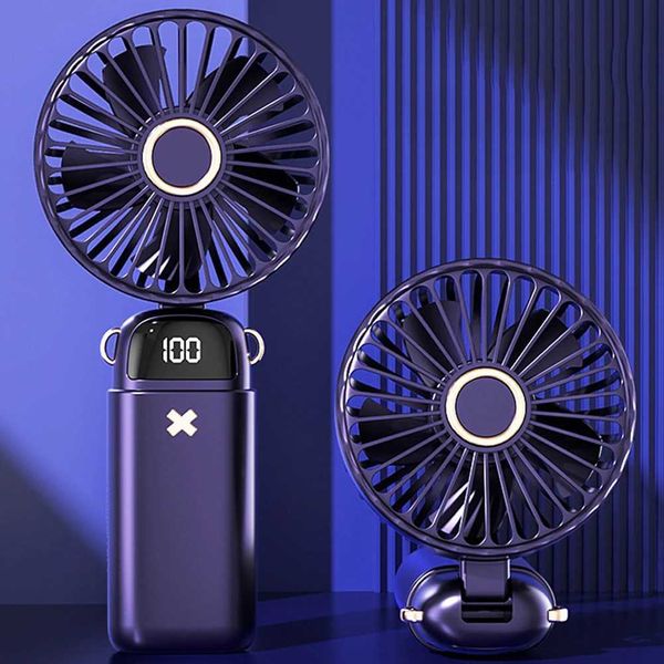 Ventiladores elétricos elétricos portátil portátil 3000/6000mAh Fan de resfriador de refrigeração de ar recarregável Fan para o escritório Fan para viagens ao ar livre Fan Filer