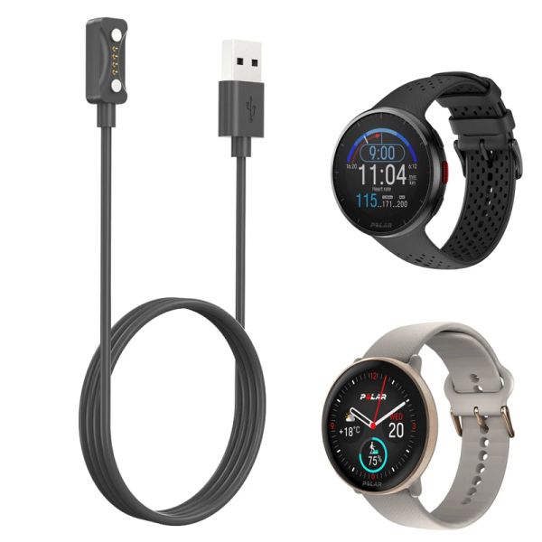 Accessori Adattatore per caricatore del dock smartwatch cavo di ricarica USB per Polar Pacer/Pro/Ignite 3 Sport Smart Watch Power Charge 2.0 Accessori