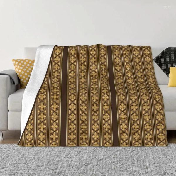 Coperte etiope cross art etiopia coperta flanella decorazione a sospensione su un letto di casa portatile marrone