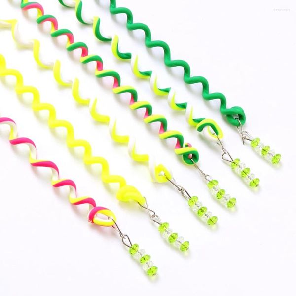 Haarzubehör 6 PCs Girls Curly Tools süße Kinder Barrette Rainbow Breckwerkswerkzeug Roller -Clips für Kinder