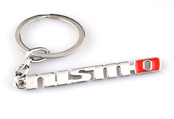 Keyring della catena chiave di auto in metallo 3D Case Nismo Emblema per Nissan Qashqai Juke Xtrail Tiida T32 Accessori per auto del supporto per chiavi Almera STYL7703519