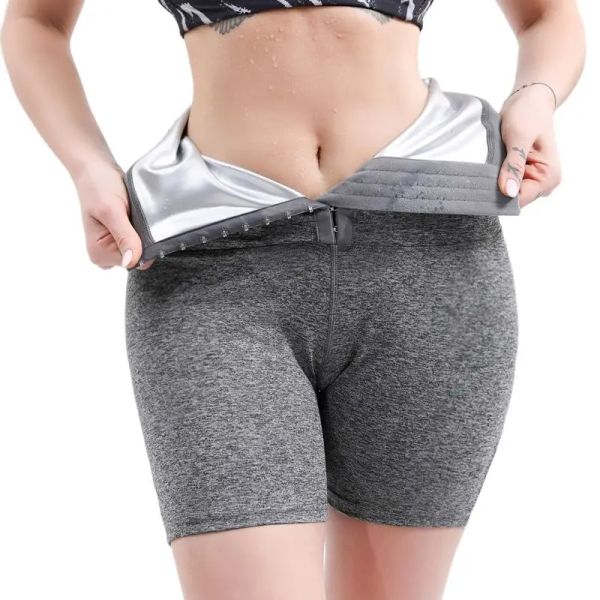 Pantaloni pantaloni sauna sudore pantaloni shaper slimming pantaloni thermo speats shorts trainer cintura di controllo tummestro gocciola