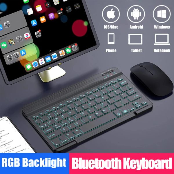 Keyboard Tablet Wireless Tastatur für iPad Pro 2021 11 12.9 10.5 Teclado Bluetooth -Tastatur für iPad 8th 6th Air 4 3 2 für MacBook